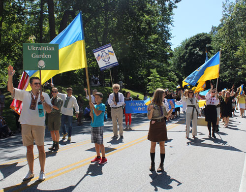 The Ukrainian Garden also marched in the Parade of Flags